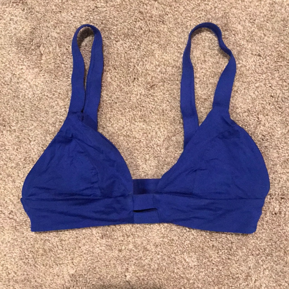 Vitamin A Neutra Bikini Top in Blue Ecolux size 8